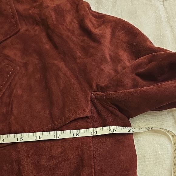 MaxMara Suede Belted Blazer - Soft Burgundy - Picture 15 of 16